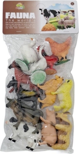 Bauernhoftiere-Figuren – Set mit 12 Stück