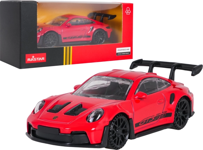 Metallmodell Porsche 911 GT3 RS RASTAR im Maßstab 1:43, rot