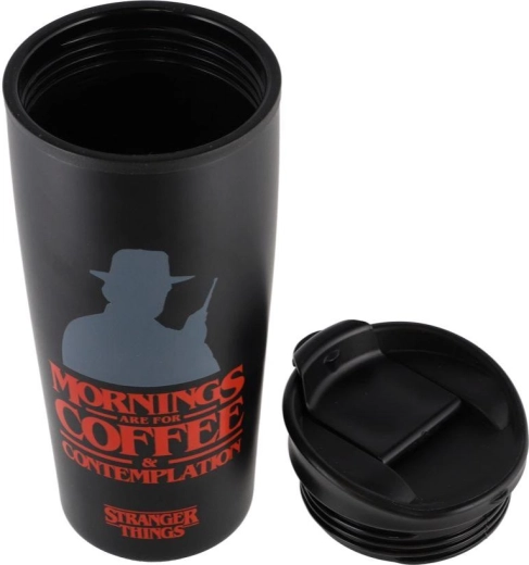 Reisebecher Stranger Things mit Deckel, 420 ml