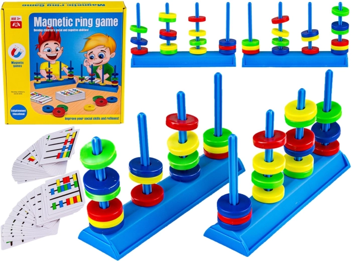 Logik- und Geschicklichkeitsspiel Magnetische Ringe