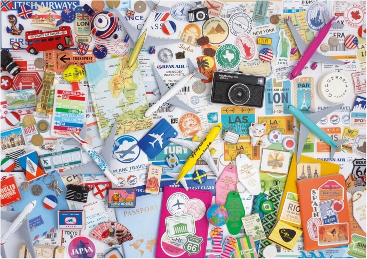 Puzzle Reisecollage 1000 Teile EDUCA