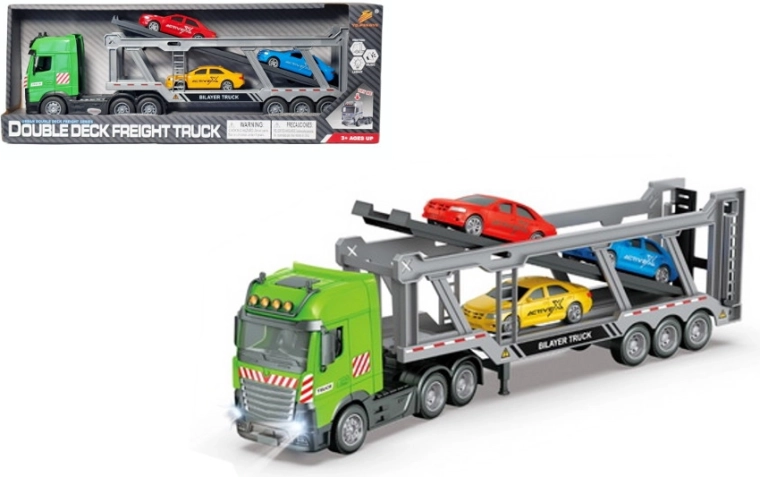 Transport-LKW mit Autos mit Licht und Sound