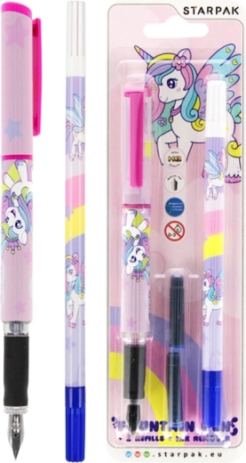 Tintenstift und Radierer Einhorn