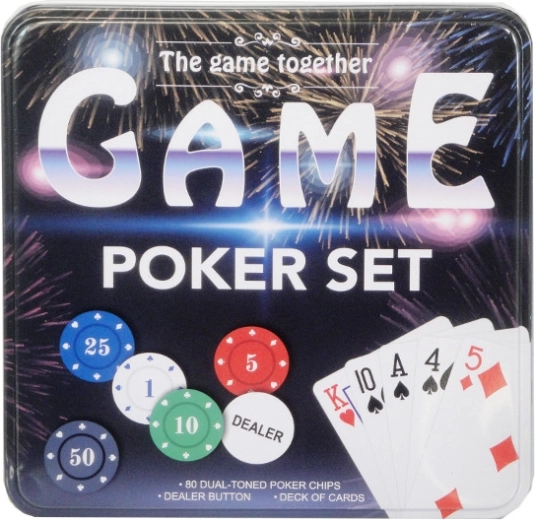 Poker-Set in Metallbox