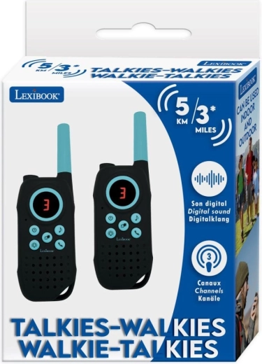 Digitale Kinder-Walkie-Talkies mit 5 km Reichweite und 3 Kanälen
