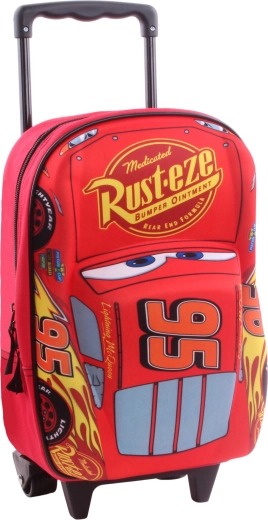 Kinder-3D-Rucksack auf Rollen Disney Pixar Cars Piston Cup 38 cm