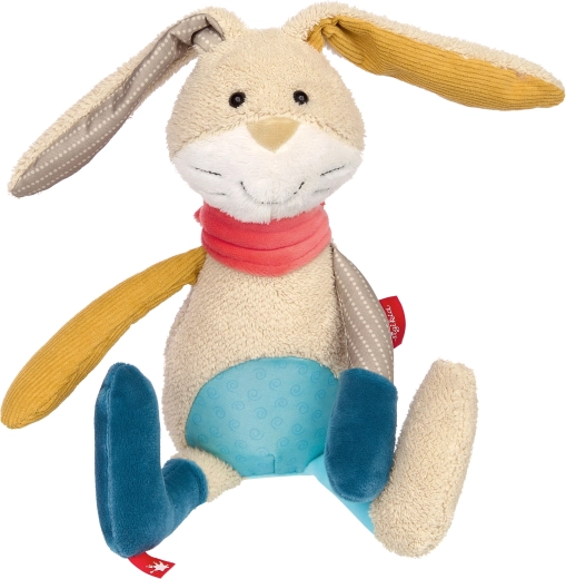 Sigikid Patchwork-Hase – erstes Kuscheltier 31 cm