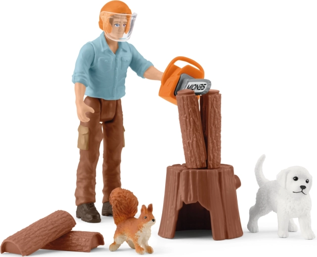 Forstarbeiter – Spielset SCHLEICH Pocket Set