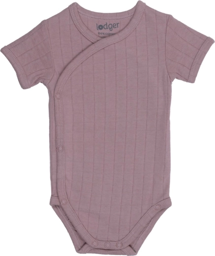 Lodger Hydrophiles Body mit kurzem Ärmel Solid Rose – Größe 74