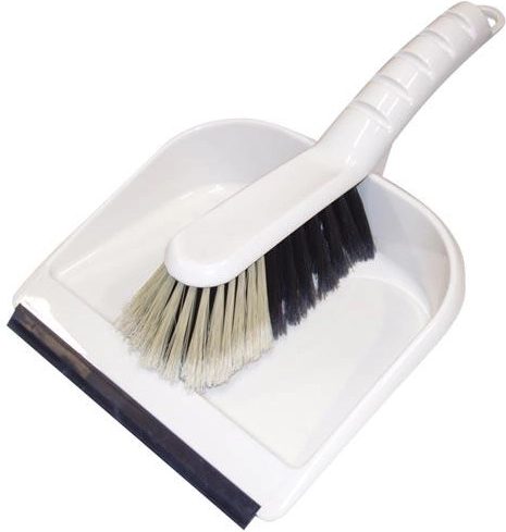 Handfeger und Kehrschaufel mit Gummilippe EKO