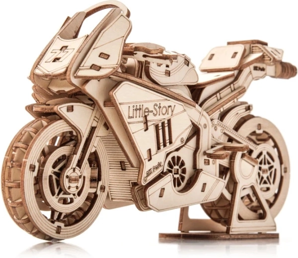 Little Story Holz-3D-Bausatz Motorrad Grand Prix