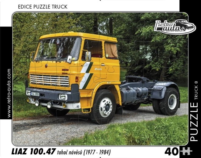 Puzzle RETRO-AUTA – LIAZ 100.47 Sattelzugmaschine, 40 Teile