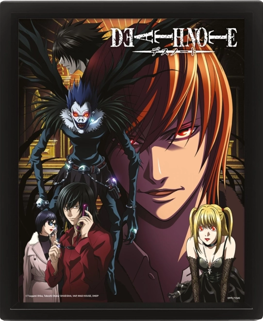 3D-Bild mit lentikularem Effekt DEATH NOTE