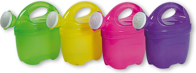 Durchsichtige Kanne mit Glitzer Rosa 1 l