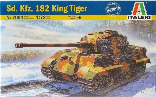 Italeri King Tiger 1:72 – Kunststoff-Panzerbausatz zum Kleben