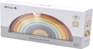 PolarB Holz-Regenbogen – kreative Montessori-Steckspiel