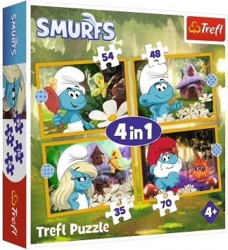 Puzzle Leben im Schlumpfdorf