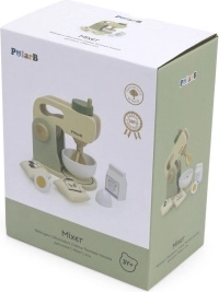 PolarB Holz-Küchenmixer grün mit Zubehör