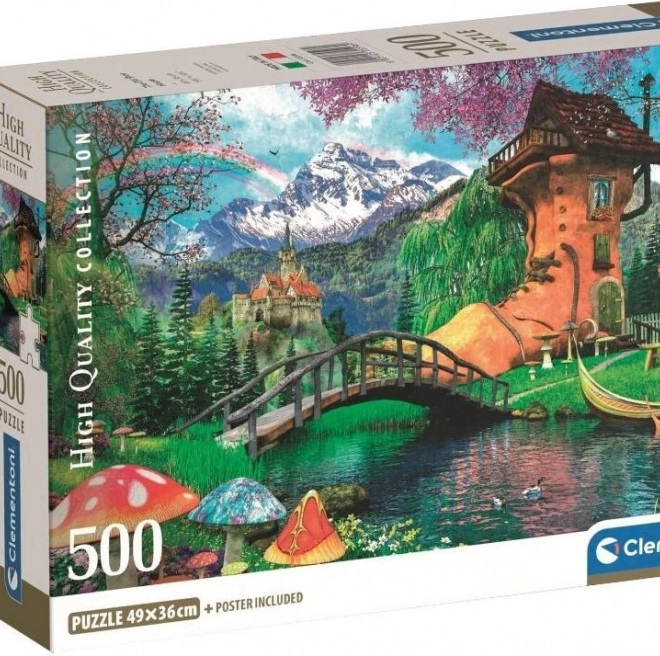 Puzzle Haus in Schuhform 500 Teile