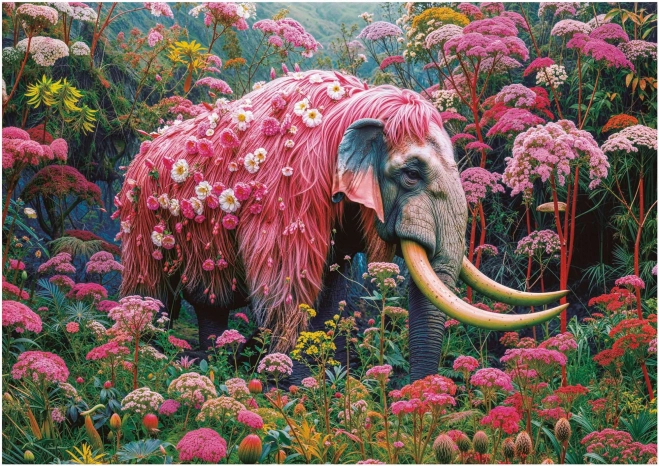 Educa Puzzle Blumen-Elefant 1000 Teile