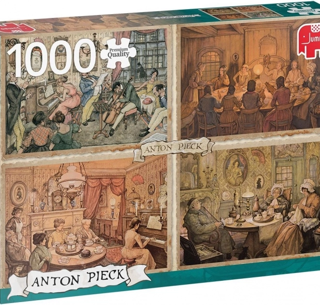 Puzzle Treffen im Wohnzimmer 1000 Teile