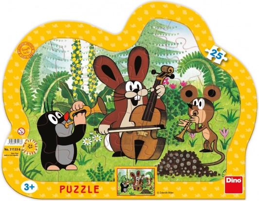 Dino Puzzle Der kleine Maulwurf Musiker
