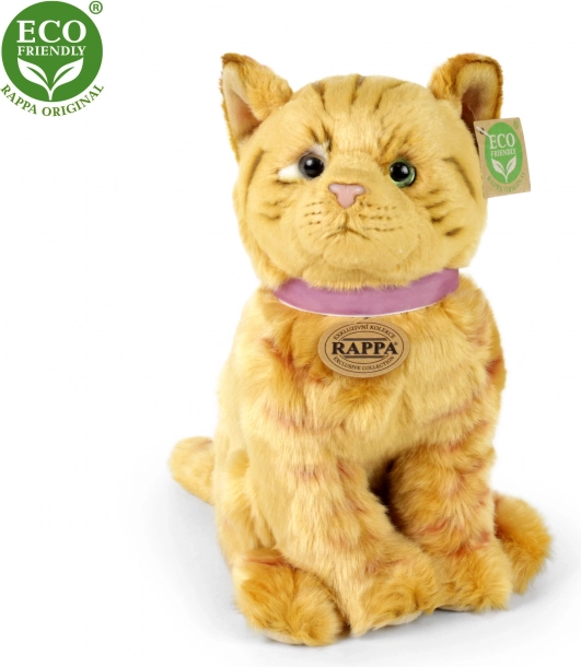 Rappa Plüschkatze braun 25 cm umweltfreundlich