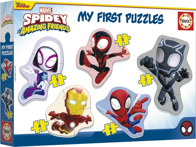 Educa Baby-Puzzle Spidey und seine fantastischen Freunde 5-in-1 (3–5 Teile)