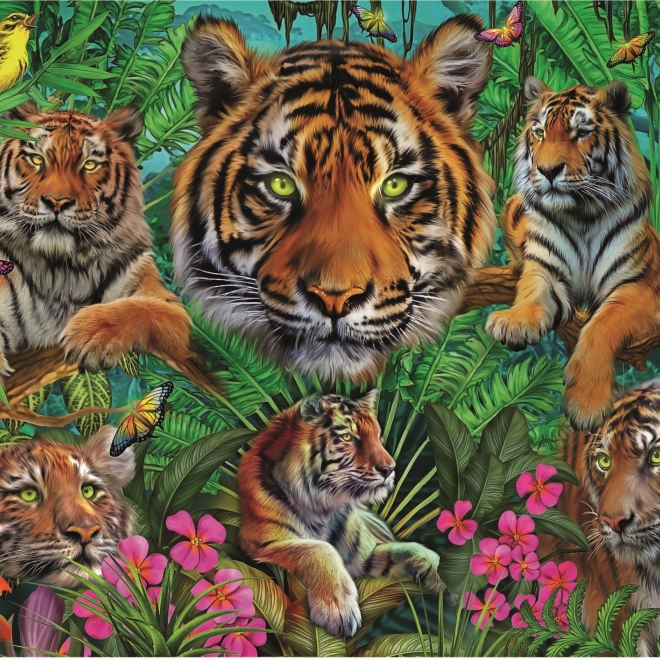 Educa Puzzle Tiger im Dschungel 500 Teile