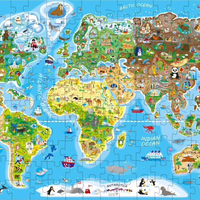 Puzzle Weltkarte 160 Teile