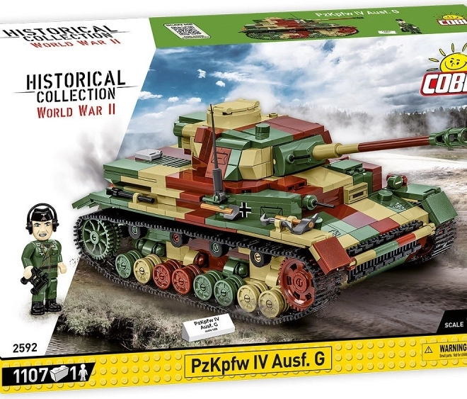 Bausatz WWII Panzerkampfwagen IV Ausf. G aus 1107 Teilen