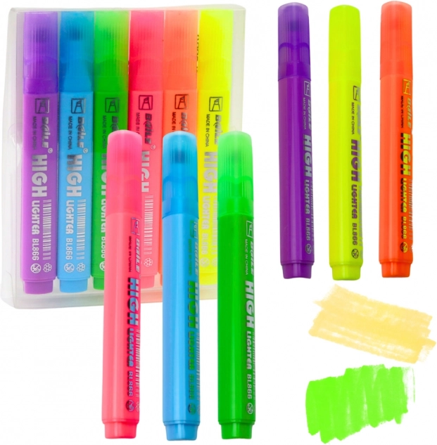 Satz Neon-Textmarker 6 Stk.