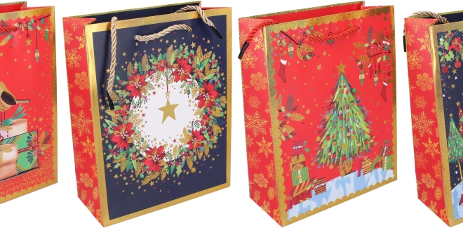Geschenktasche Weihnachten L 42 × 31 × 12 cm