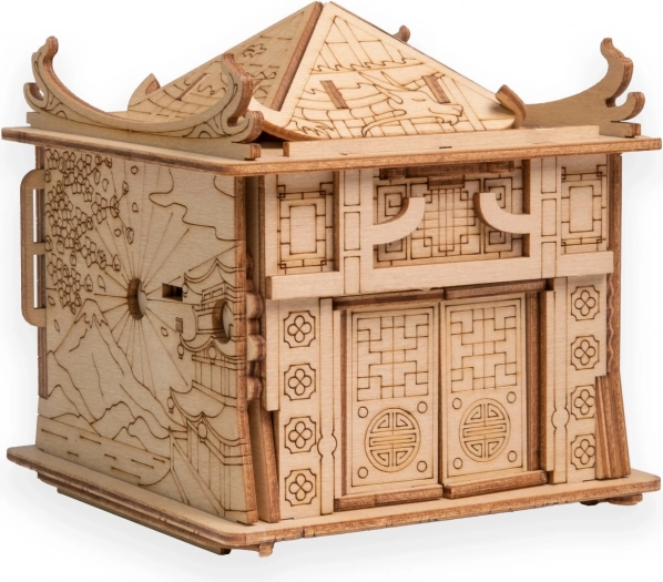 Holzpuzzle Drachenhaus