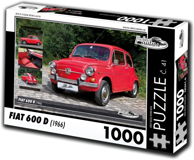 Puzzle RETRO-AUTA Fiat 600 D (1966) – 1000 Teile