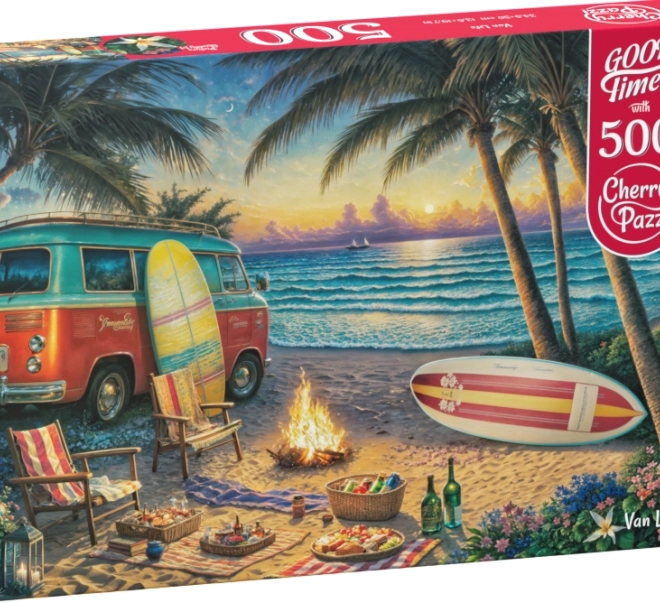 Puzzle Leben im Wohnwagen 500 Teile