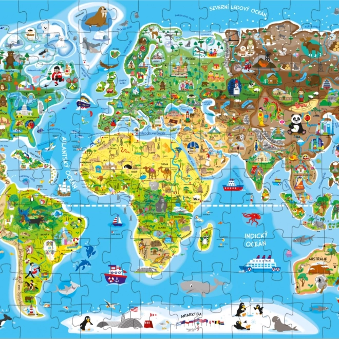 Puzzle Weltkarte 160 Teile