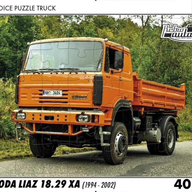 Puzzle RETRO-AUTA – ŠKODA LIAZ 18.29 XA, 40 Teile