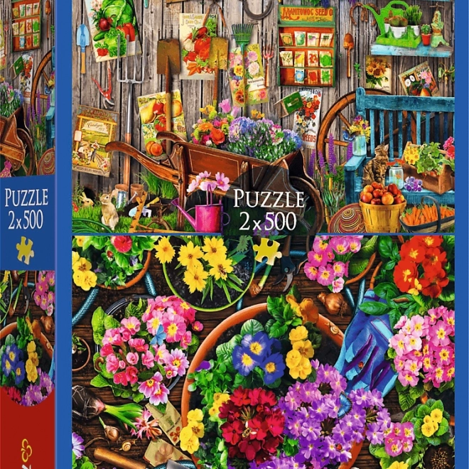 Puzzle Gartenarbeit 2x500 Teile
