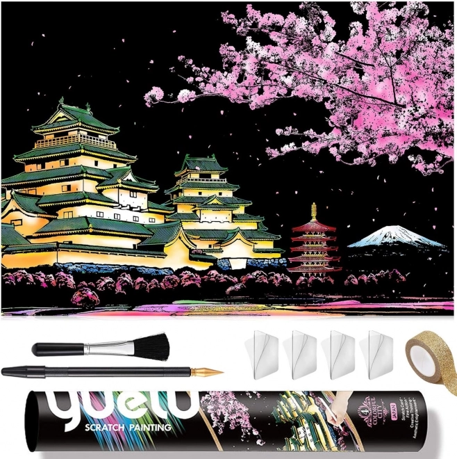 Kratzbild Japan