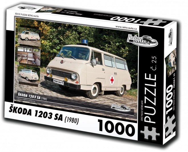 Puzzle Retro-Autos Škoda 1203 SA 1000 Teile