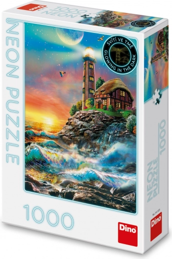Neon-Puzzle Leuchtturm 1000 Teile