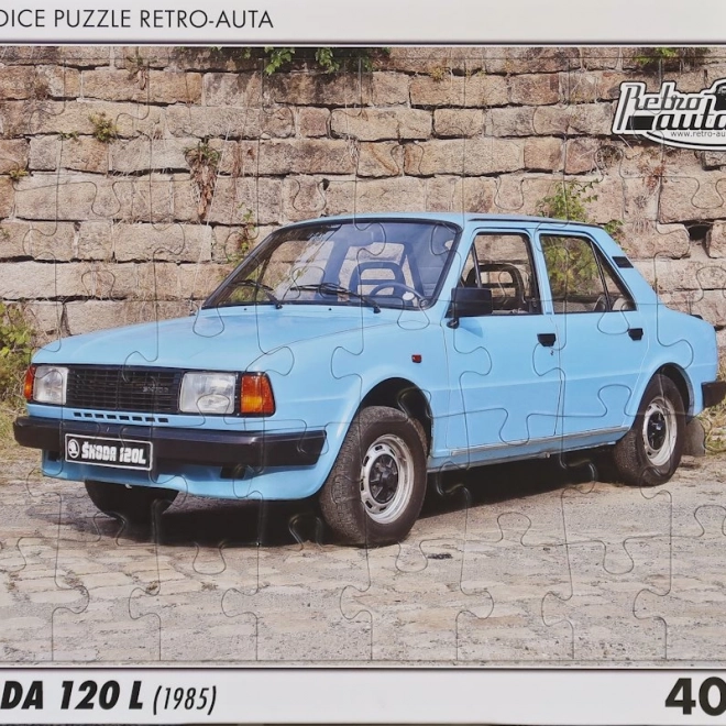 Retro-Autos Puzzle Škoda 120 L 1985