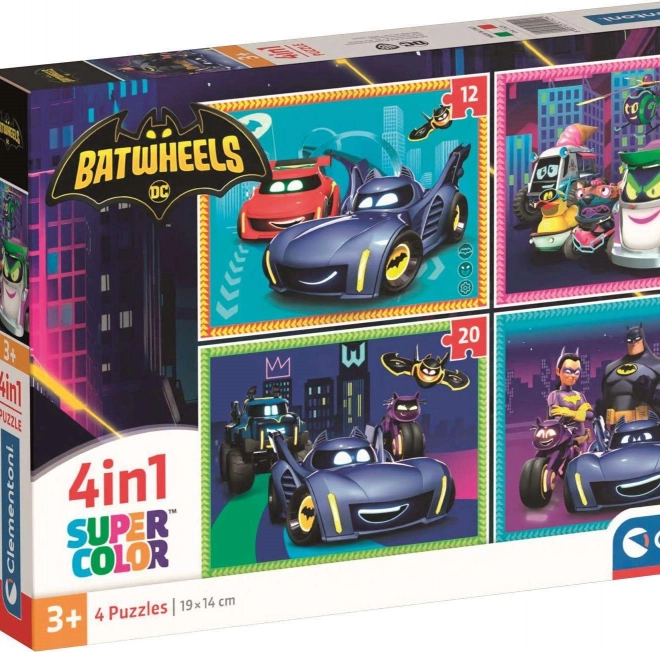 Puzzle Batwheels 4v1 (12, 16, 20, 24 Teile)