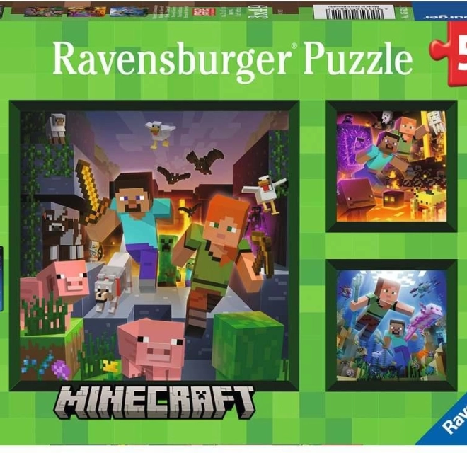 Puzzle Ravensburger Minecraft Biome 3x49 Stk.