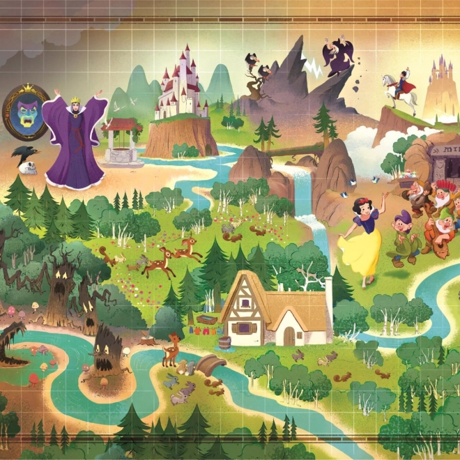 Puzzle Story Maps: Schneewittchen 1000 Teile