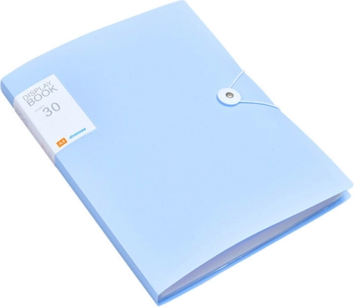 Plastmappe mit Gummiband, blau, A4