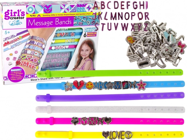 Kreatives Set zur Herstellung von Armbändern mit Anhängern