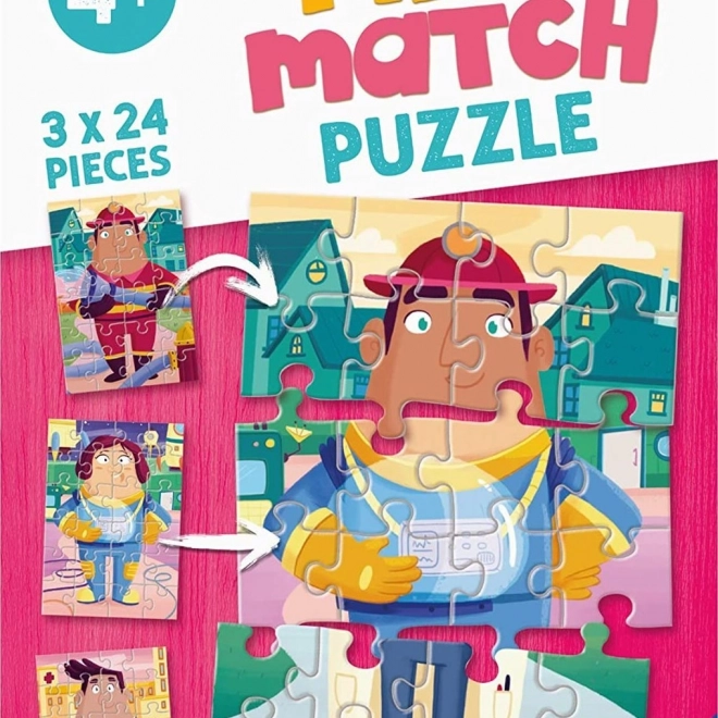 Ravensburger Puzzle Mix & Match: Meine Lieblingsberufe 3x24 Teile