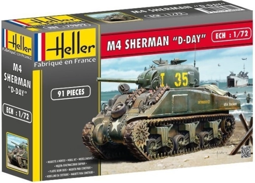 Plastikbausatz M4 Sherman D-Day 1:72 Heller